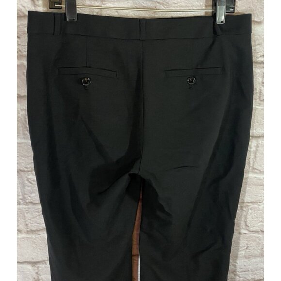 Banana Republic The Logan Fit Trouser Dress Pants Womens Size 8 Wool Black - Picture 6 of 11
